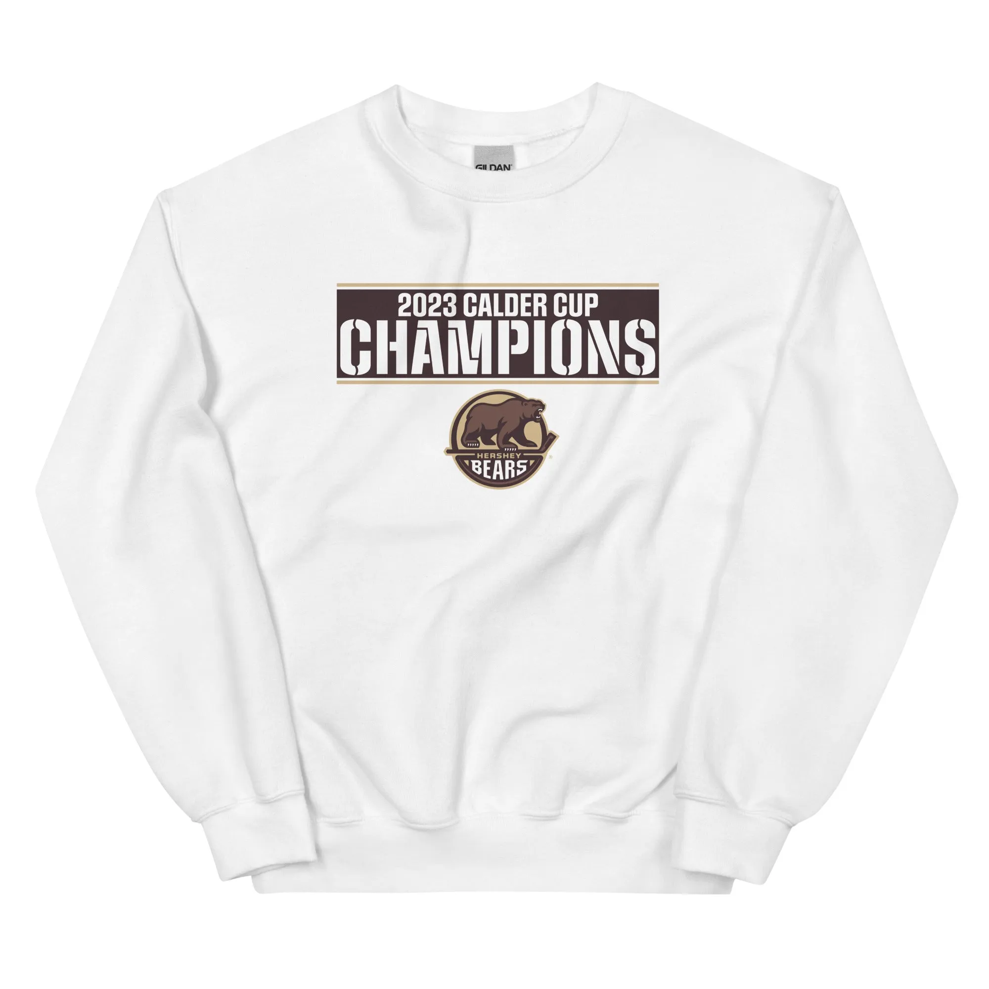 Hershey Bears 2023 Calder Cup Champions Adult Crossbar Crewneck Sweatshirt