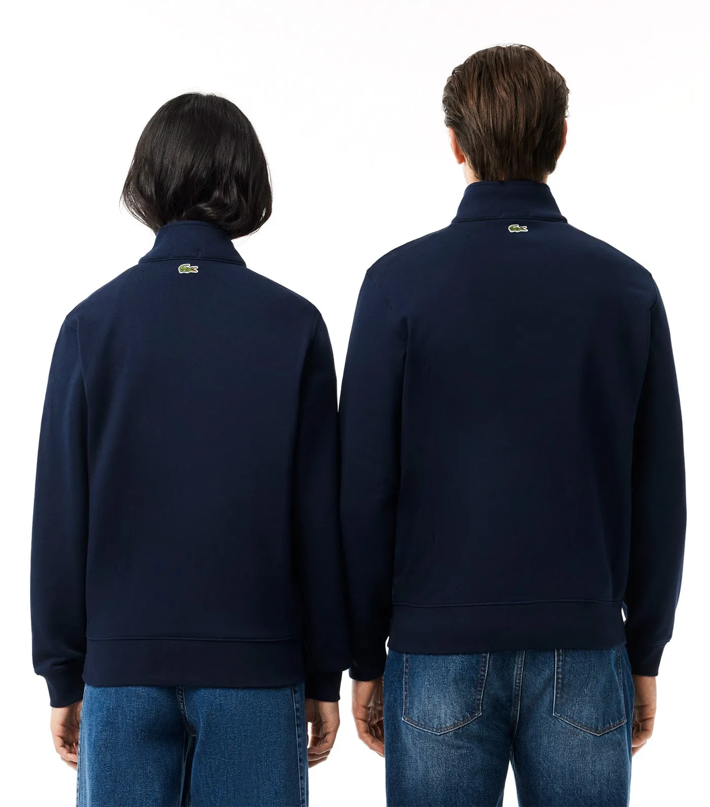 High Neck Zipped Sweatshirt