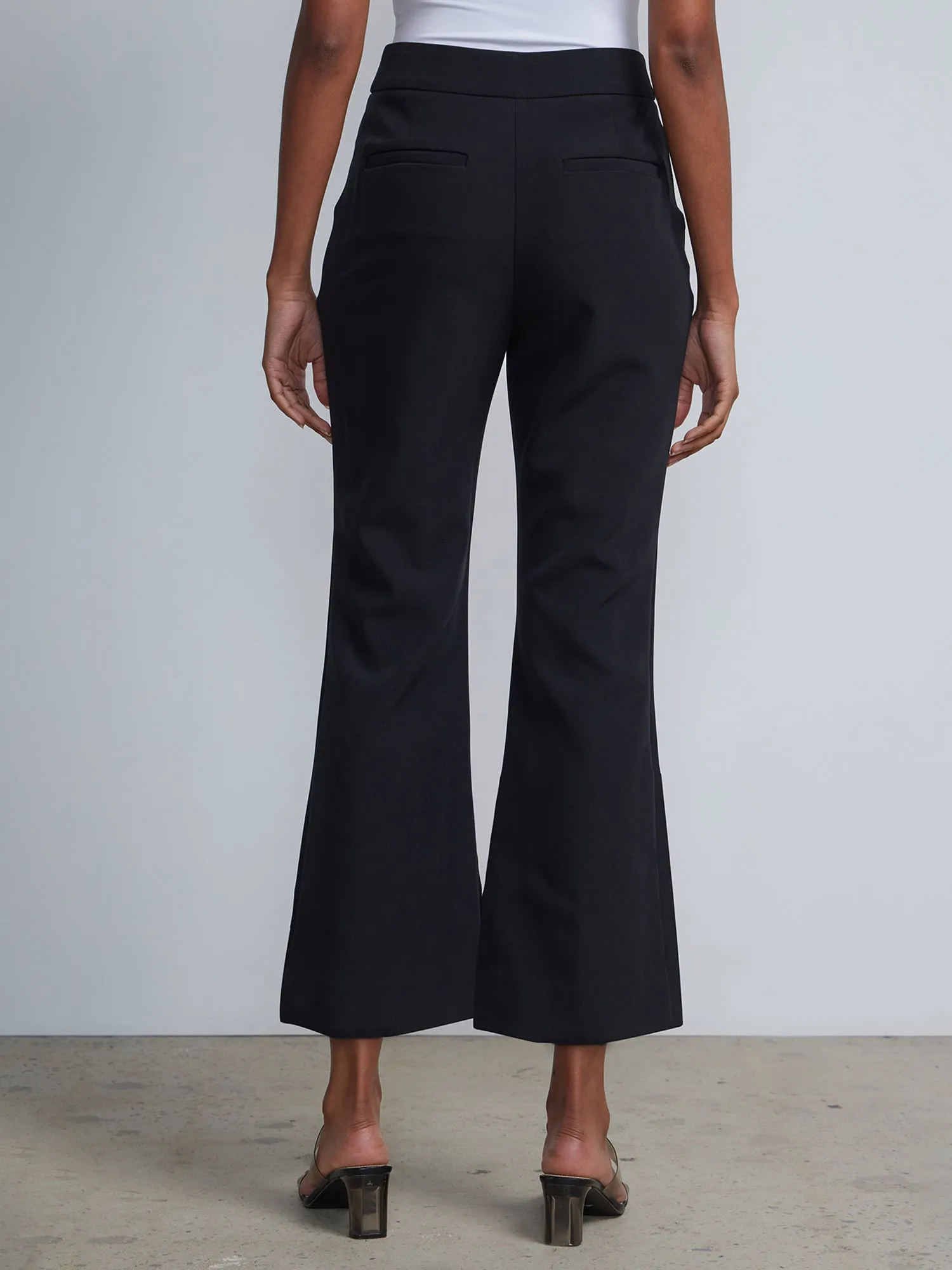 High-Waisted Straight-Leg Kick Crop Pant