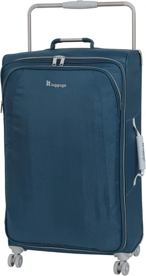 it luggage World's Lightest New York Softside 8 Wheel Spinner, Blue Ashes, Checked-X-Large 32-Inch