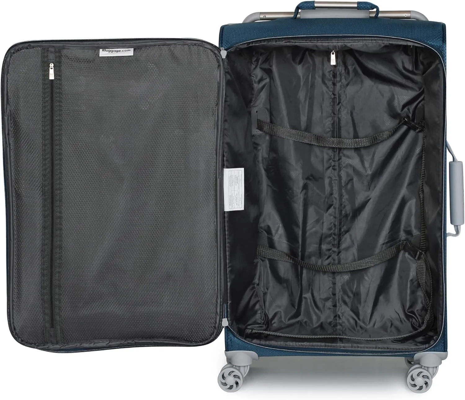 it luggage World's Lightest New York Softside 8 Wheel Spinner, Blue Ashes, Checked-X-Large 32-Inch