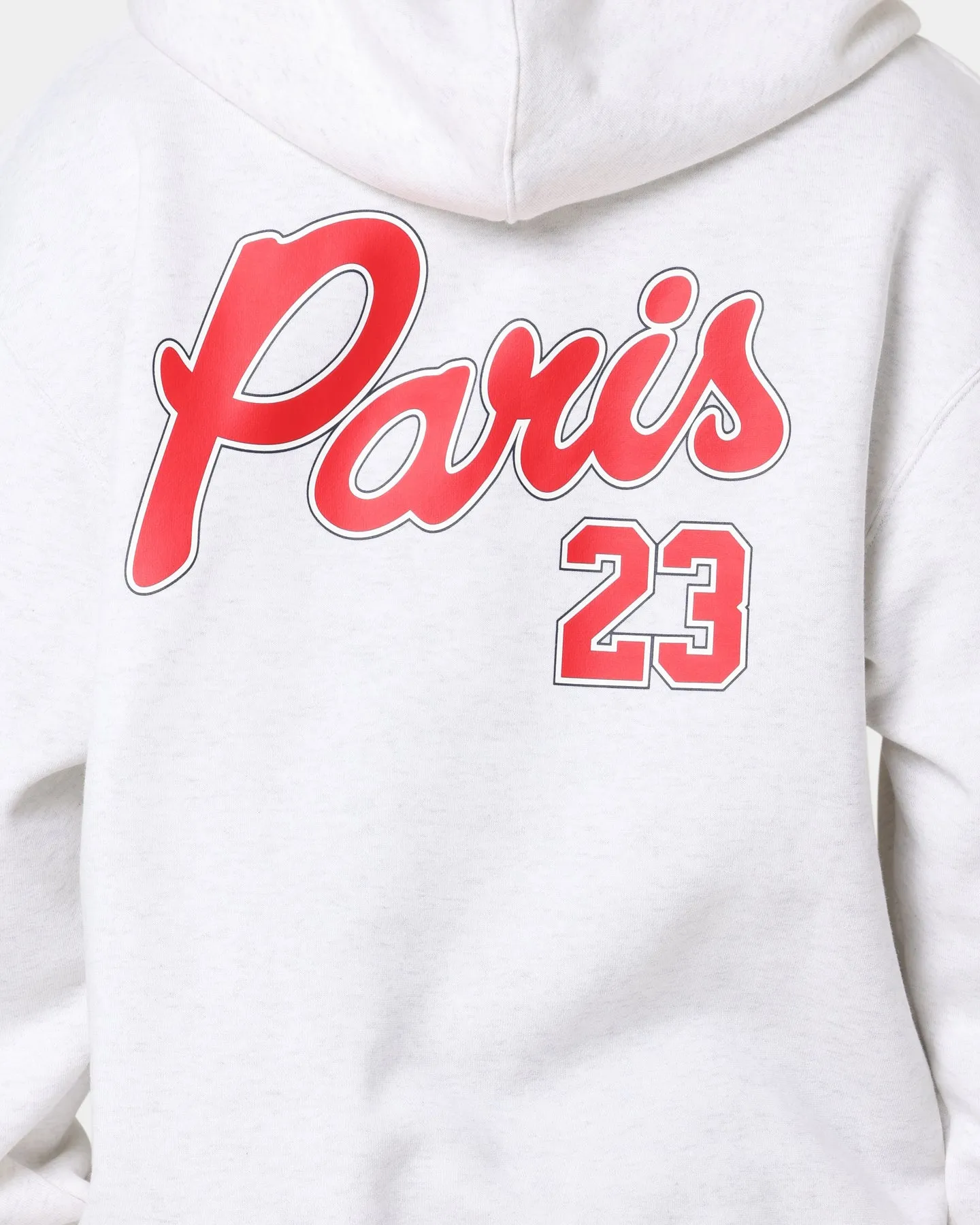 Jordan X Paris Saint-Germain Fleece Pullover Hoodie Birch Heather/Midnight Navy