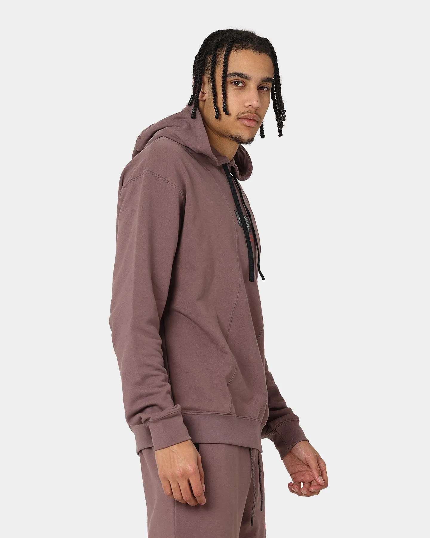 Jordan X Paris Saint-Germain Fleece Pullover Hoodie Plum Eclipse
