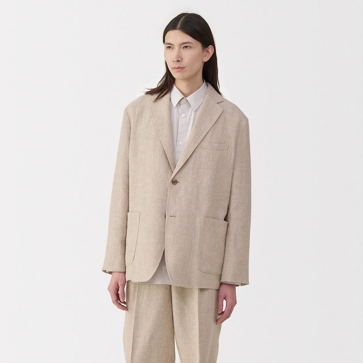 Labo Men's Linen Blend Wool Jacket