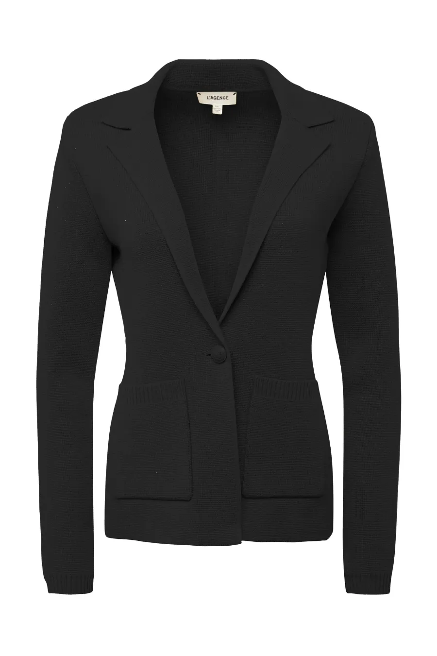 Lacey Knit Blazer Black