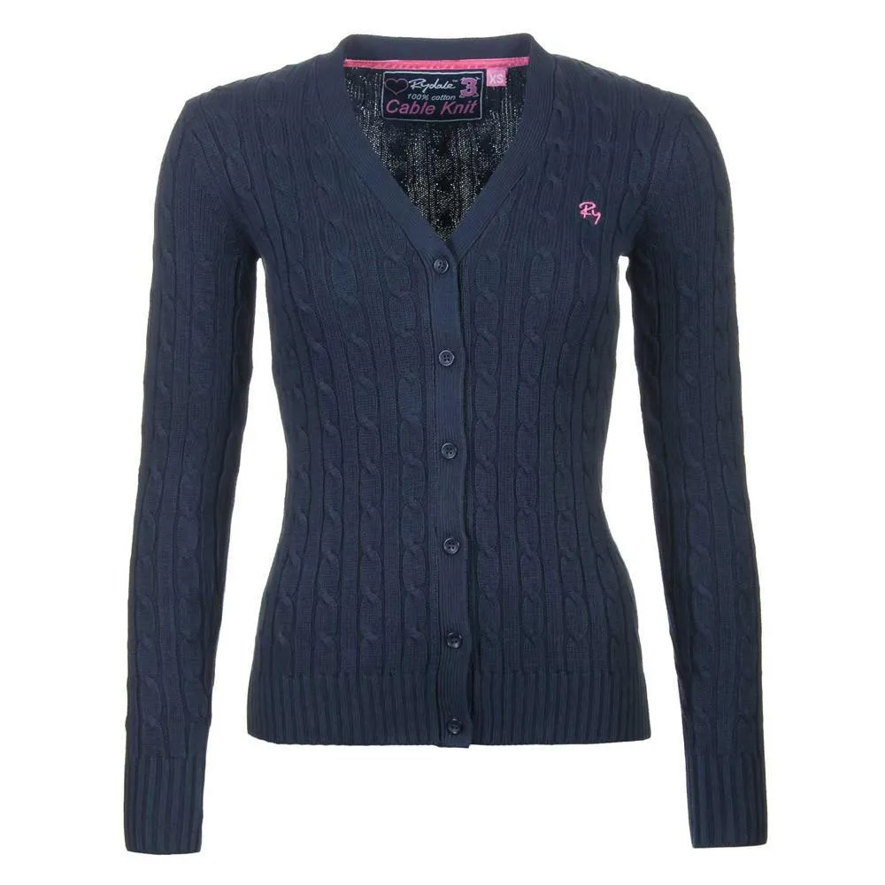Ladies Cable Knit Cardigan