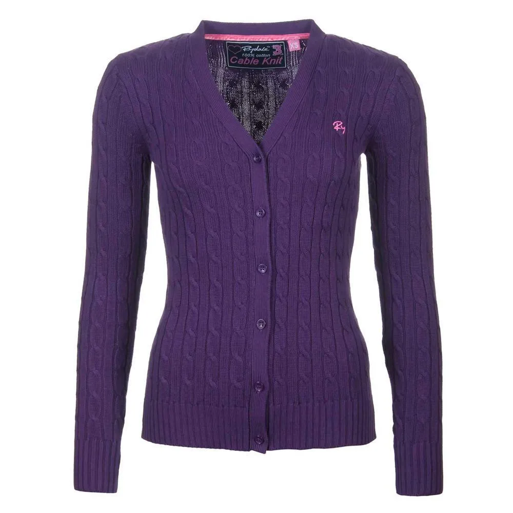 Ladies Cable Knit Cardigan