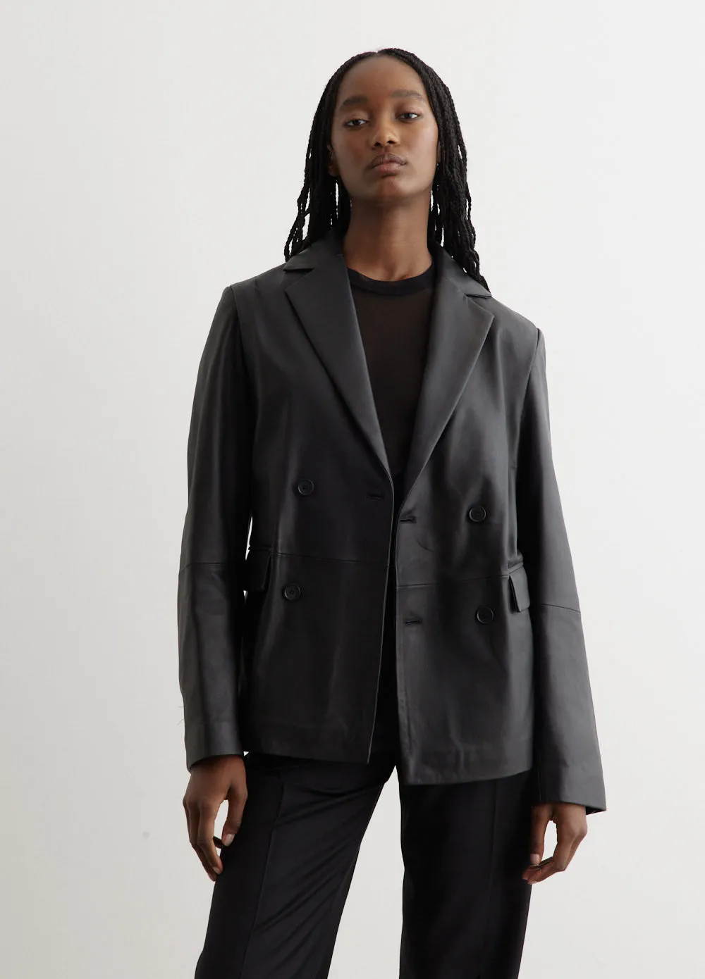 Leather Blazer