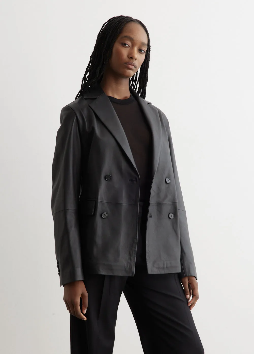 Leather Blazer
