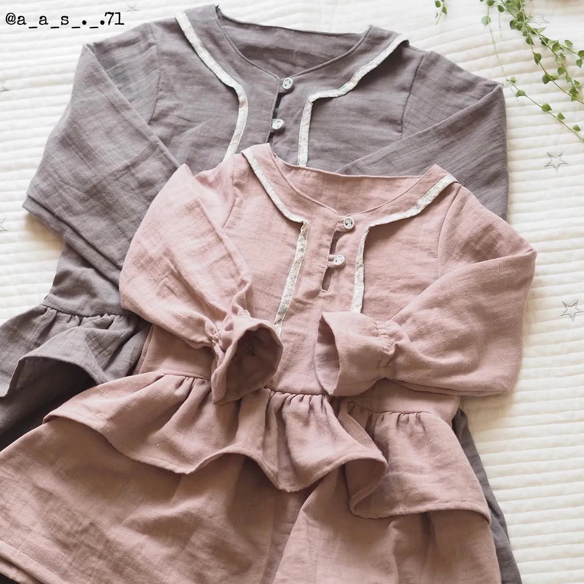 LILAS TRIO Blouse, Top & Dress - Girl 3/12 - PDF Sewing Pattern