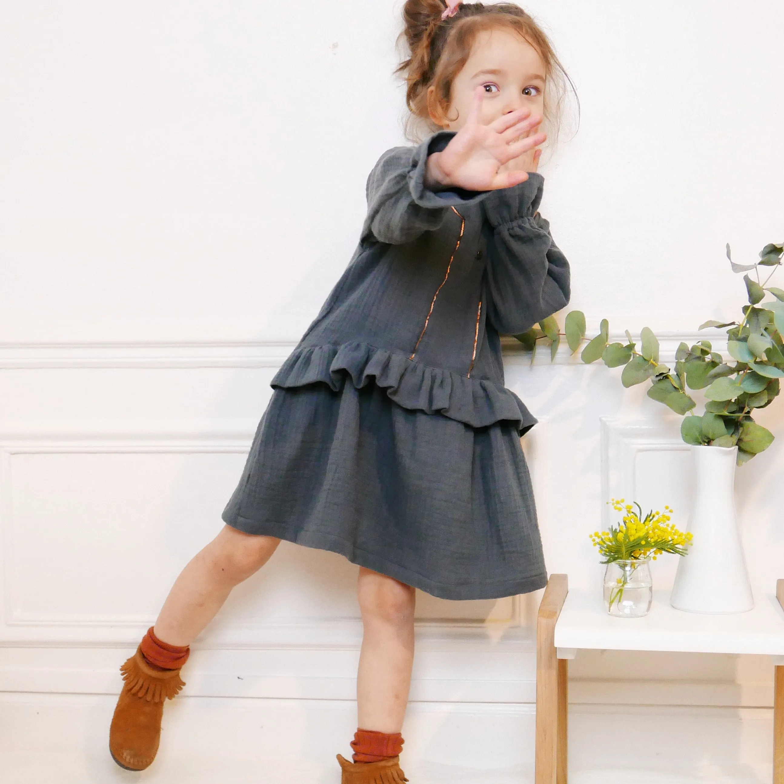 LILAS TRIO Blouse, Top & Dress - Girl 3/12 - PDF Sewing Pattern