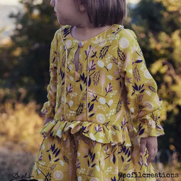 LILAS TRIO Blouse, Top & Dress - Girl 3/12 - PDF Sewing Pattern