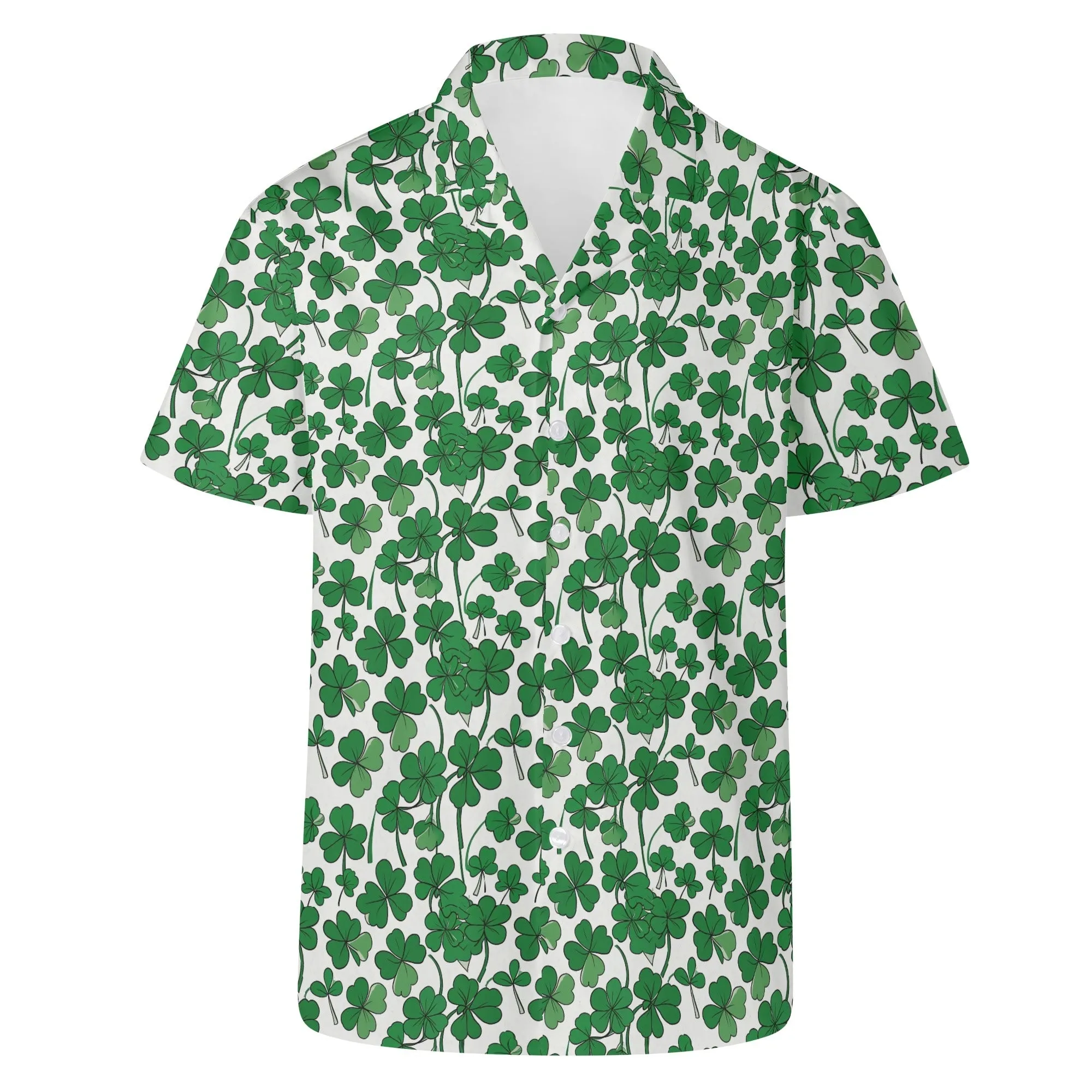Little Clover Mens Casual Hawaiian Shirt