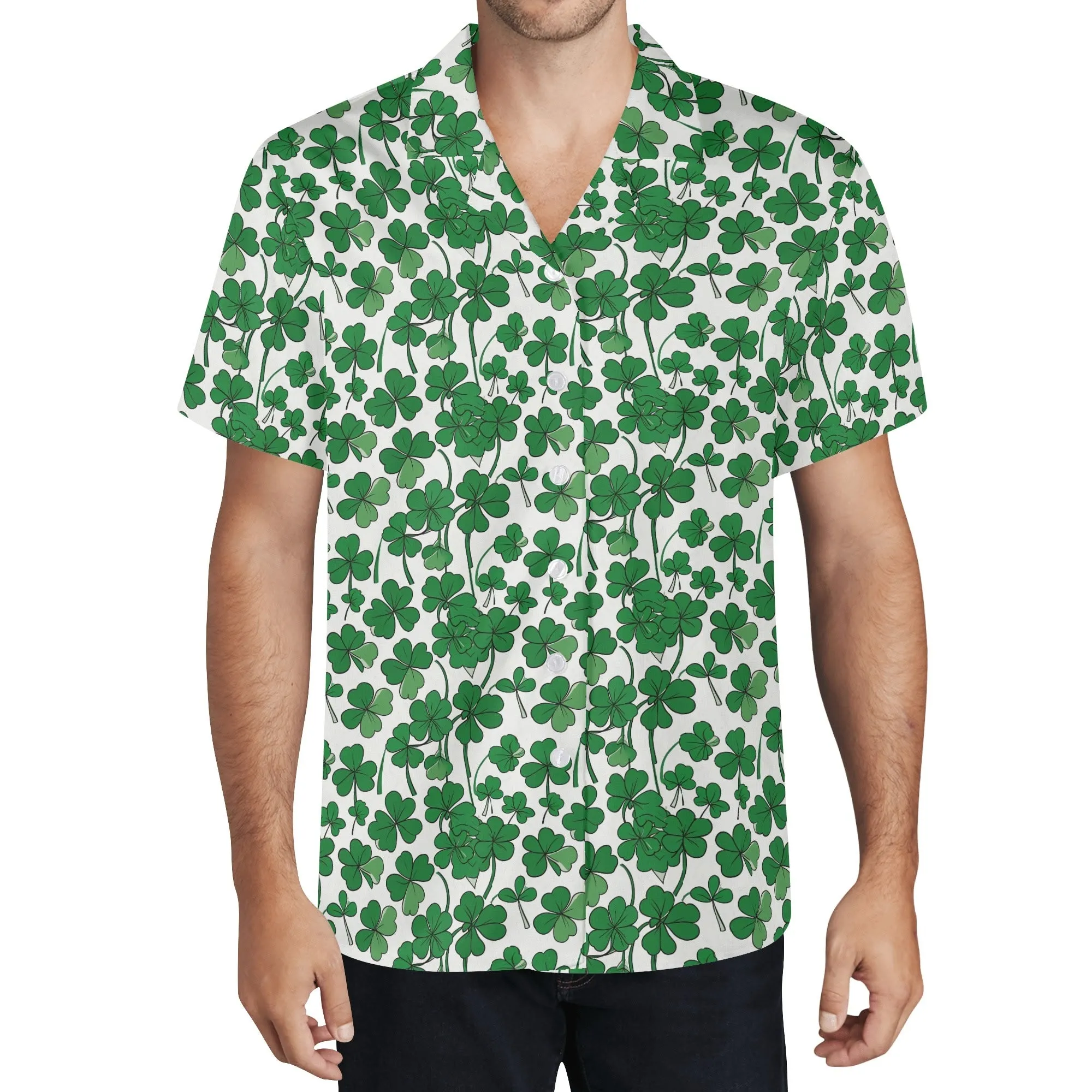 Little Clover Mens Casual Hawaiian Shirt