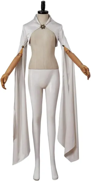 LoliMiss Women's Medieval Cloak White Bolero Jacket Bolero Shrugs for Dresses