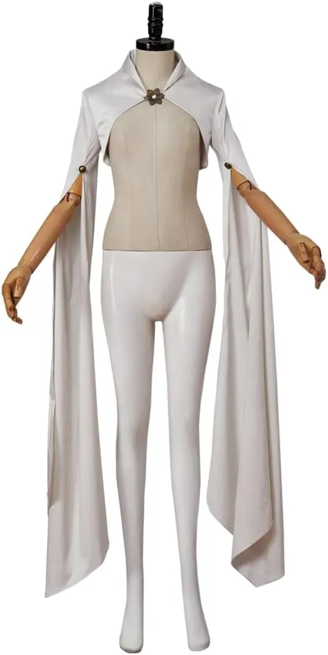 LoliMiss Women's Medieval Cloak White Bolero Jacket Bolero Shrugs for Dresses
