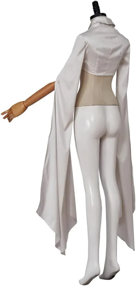 LoliMiss Women's Medieval Cloak White Bolero Jacket Bolero Shrugs for Dresses