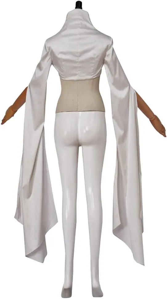 LoliMiss Women's Medieval Cloak White Bolero Jacket Bolero Shrugs for Dresses