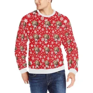 Mens Your Dogs Face Ugly Christmas Sweater
