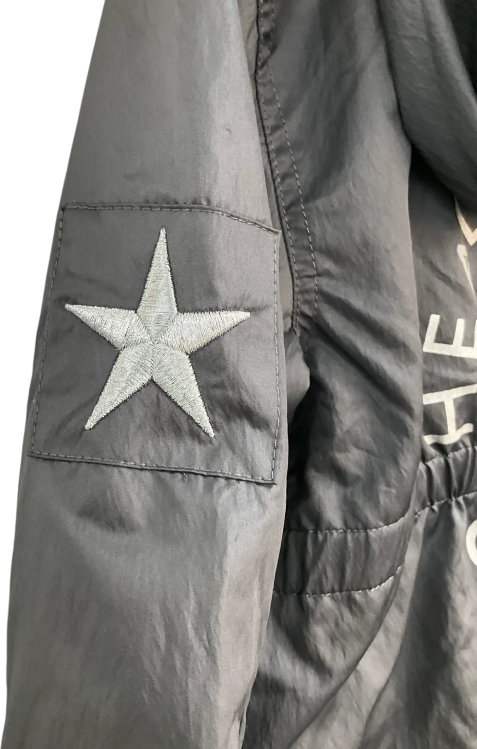 Mintie by Mint Velvet Grey Lightweight Star Embroidered Parka 11 Years