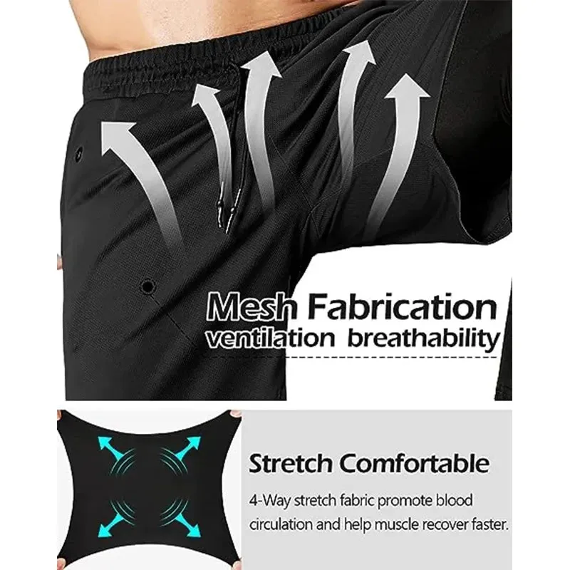 New OB 2 in 1 Compression Running Pants