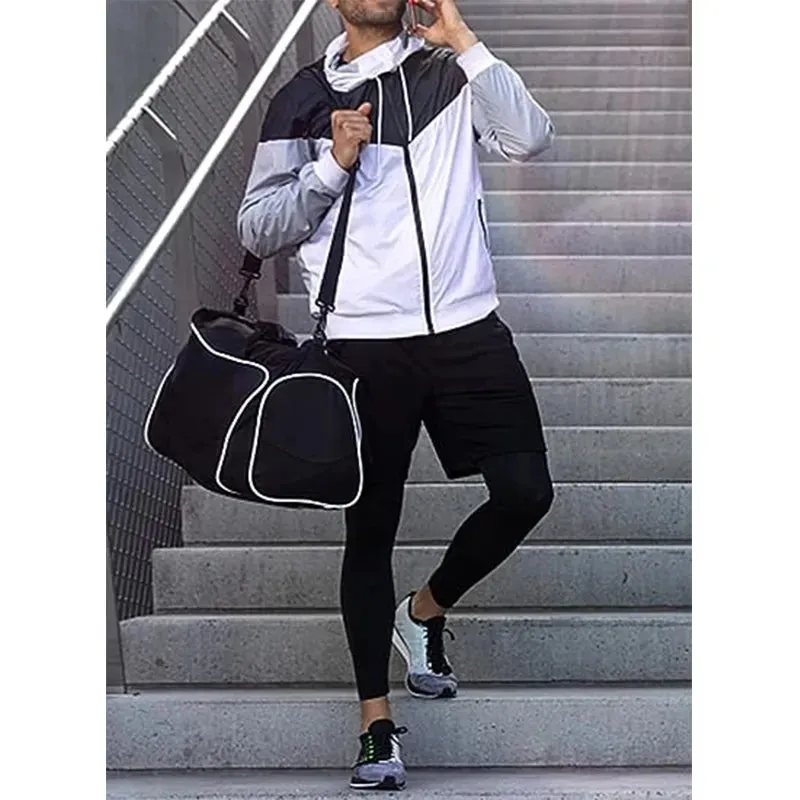 New OB 2 in 1 Compression Running Pants
