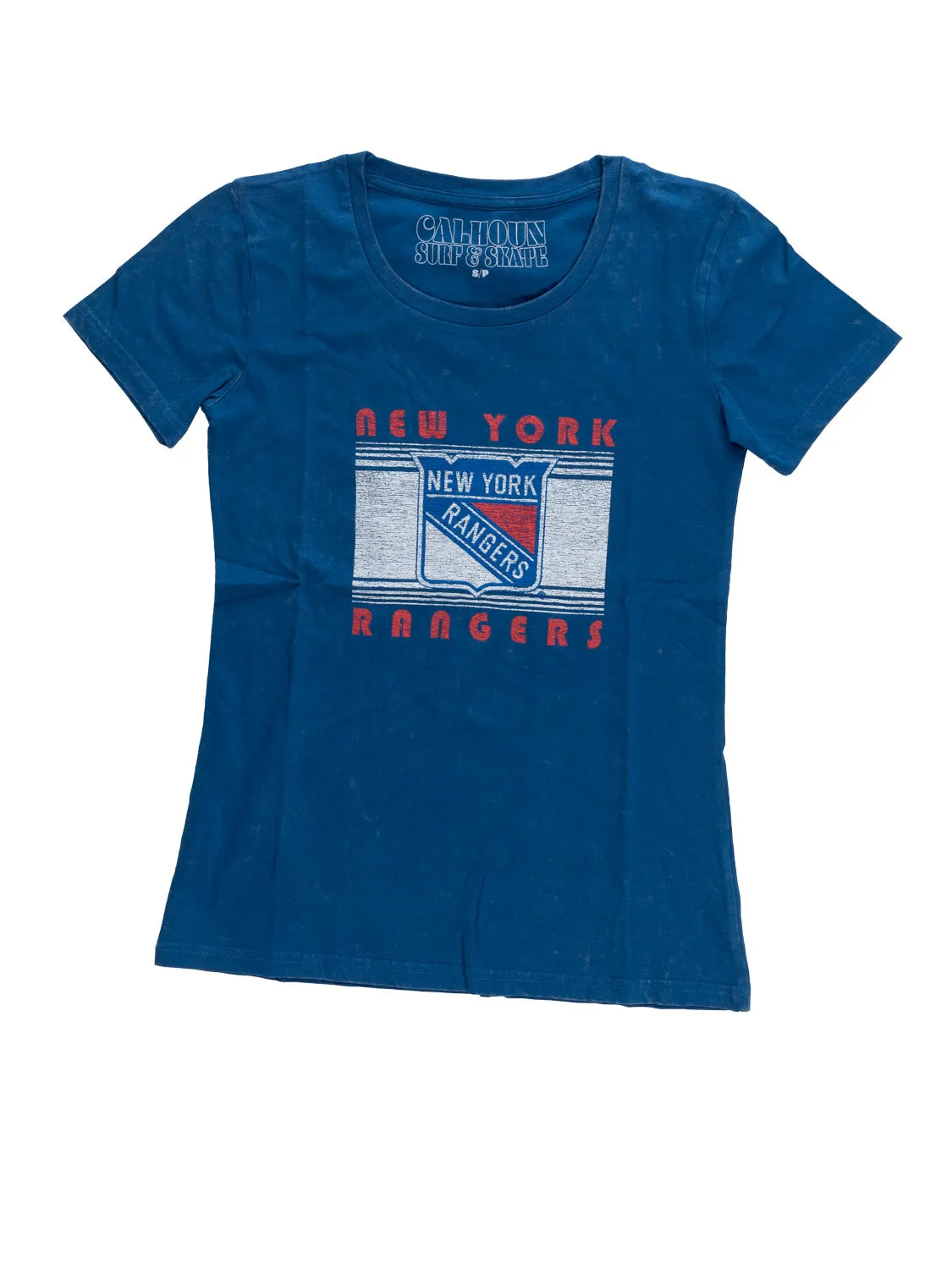 New York Rangers Women's Acid Wash T-Shirt