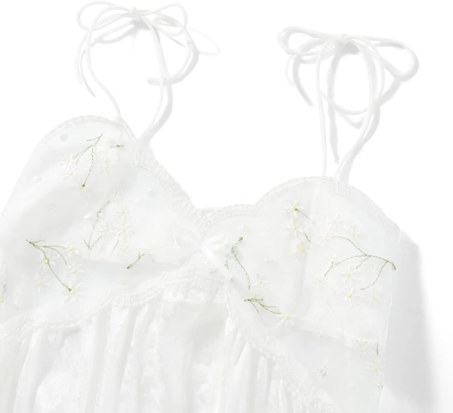 Nituyy White Mini Dress for Women Ruffle A Line Graduation Short Dresses Spaghetti Strap Concert Prom Party Beach Y2K Dress