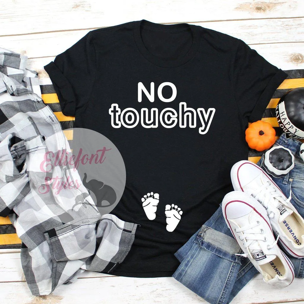 No Touchy Pregnancy Announcement Shirt