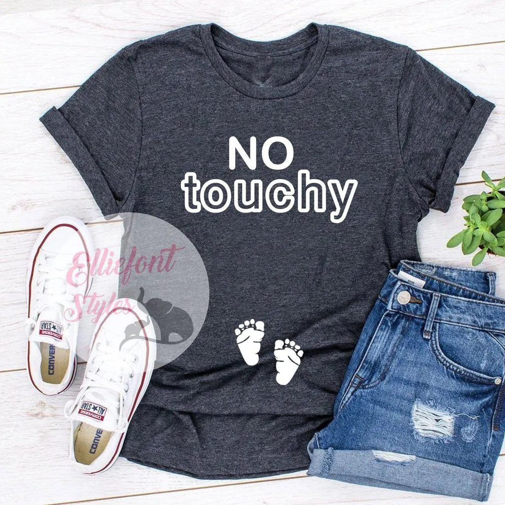 No Touchy Pregnancy Announcement Shirt
