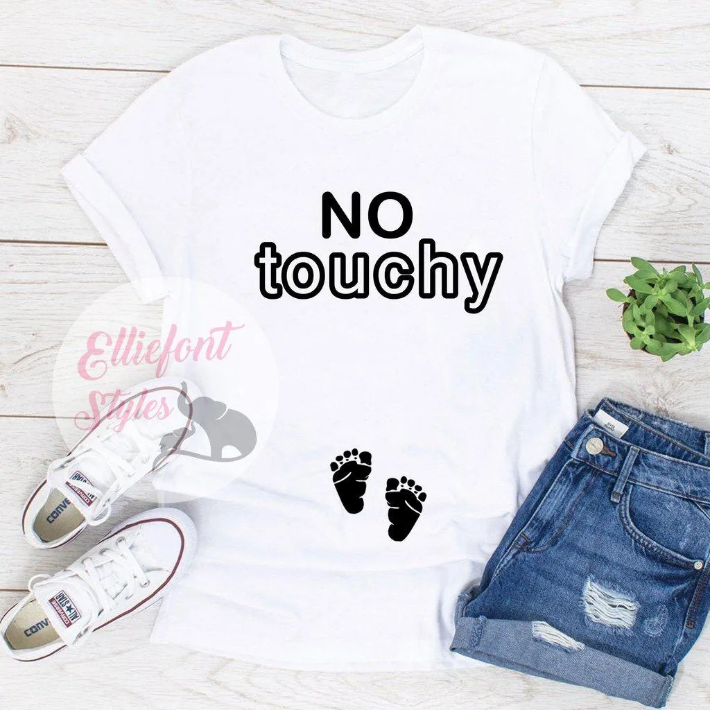 No Touchy Pregnancy Announcement Shirt