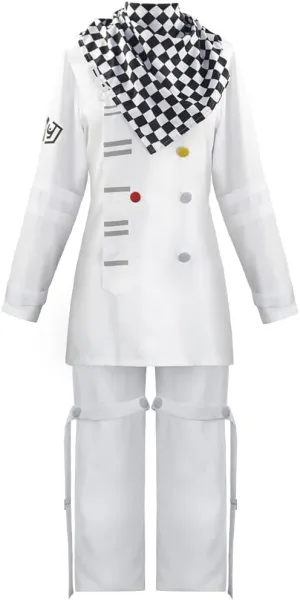Ouma Kokichi Cosplay Costume School Uniform Halloween Fancy Dress Outfit Kokichi Oma Cosplay Unisex Long Robe Cloak