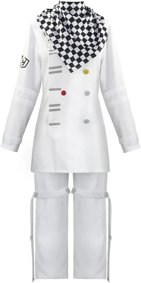 Ouma Kokichi Cosplay Costume School Uniform Halloween Fancy Dress Outfit Kokichi Oma Cosplay Unisex Long Robe Cloak