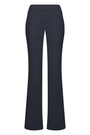 Pants | Regular travel jersey | Masami | Black-Blue