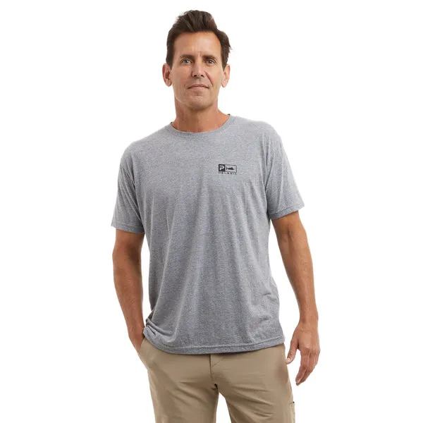 Pelagic Premium Short Sleeve Triblend Rusted Icon