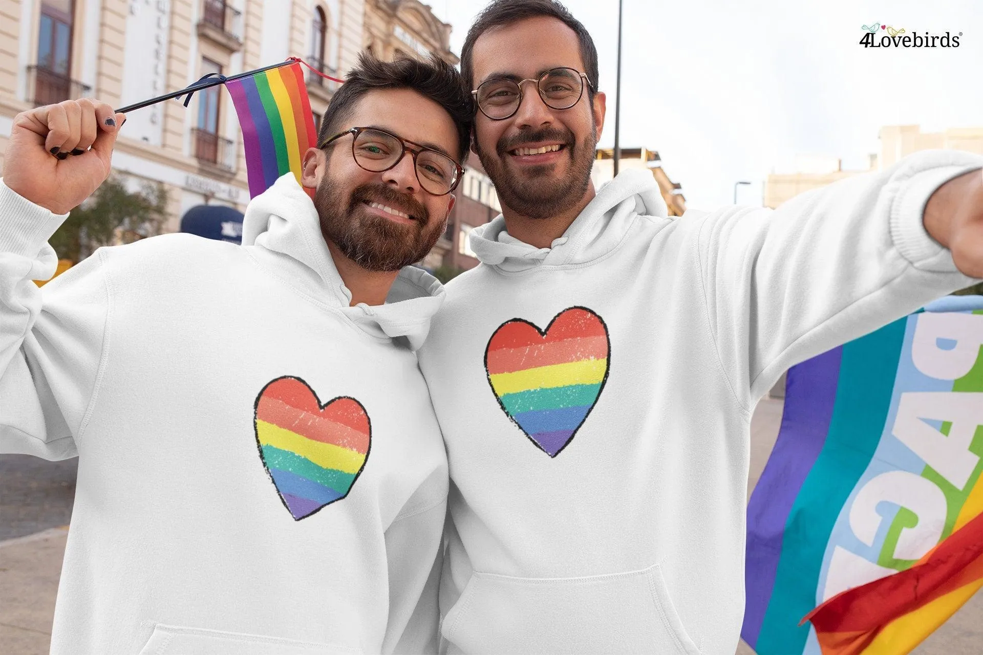 Pride Heart Hoodie, LGBTQ Support Tee, Rainbow Heart T-shirt, LGBT Heart, Rainbow Shirt, Pride Rainbow T-shirt, Rainbow Love, LGBT Pride Tee