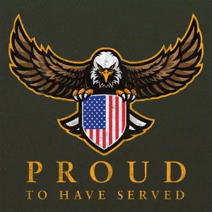 Proud To Have Served Eagle and Shield T-Shirt