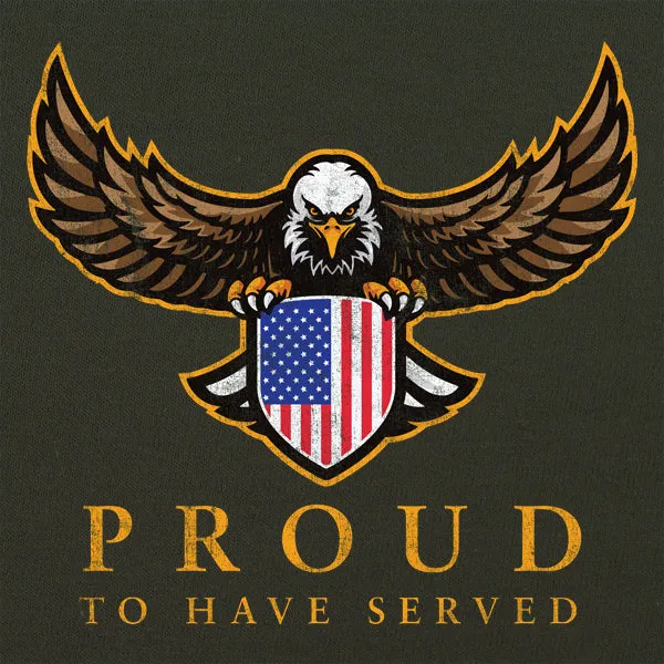 Proud To Have Served Eagle and Shield T-Shirt