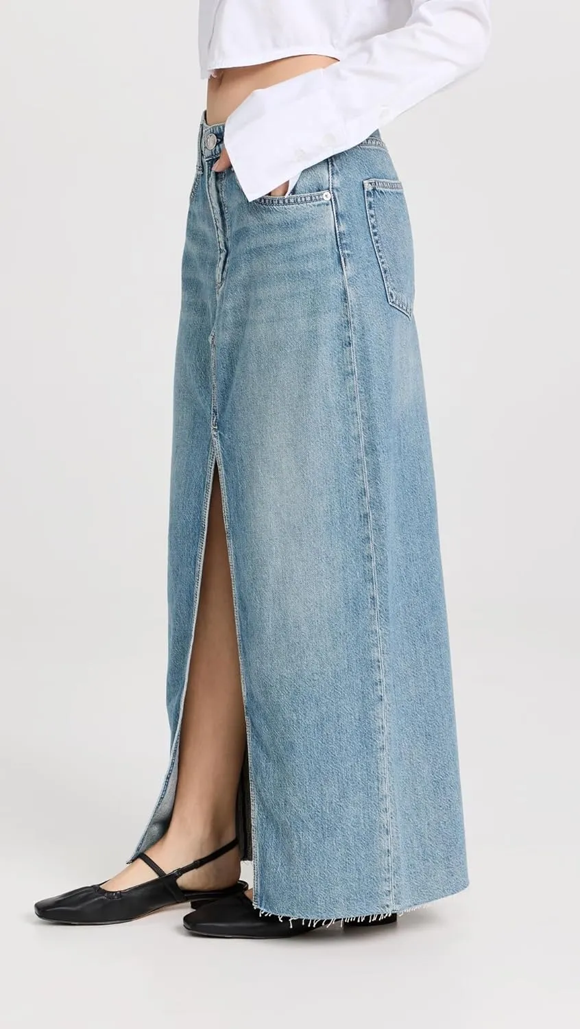 rag & bone Women's Featherweight Avery Maxi Skirt