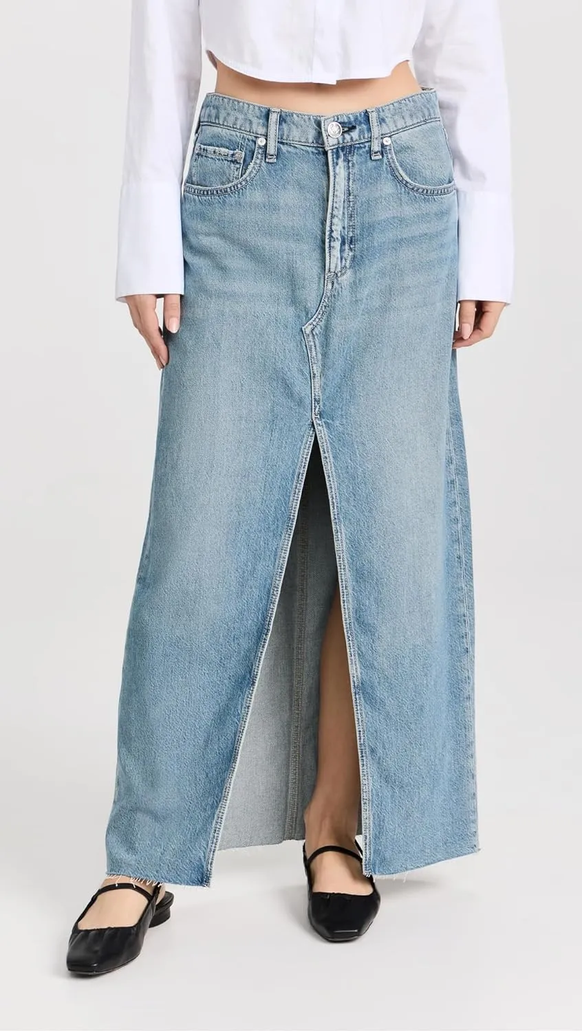rag & bone Women's Featherweight Avery Maxi Skirt