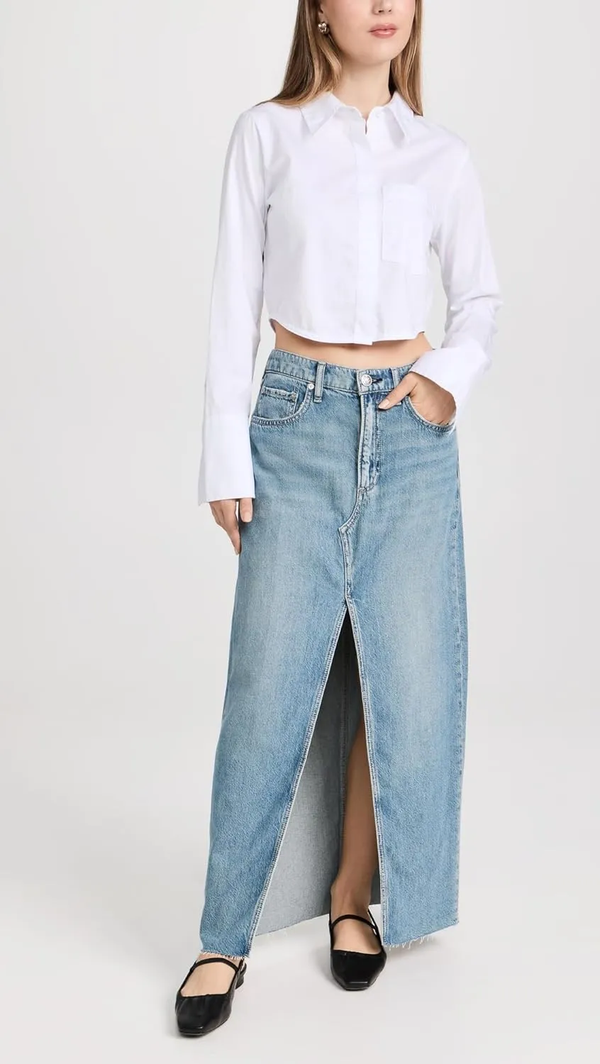 rag & bone Women's Featherweight Avery Maxi Skirt