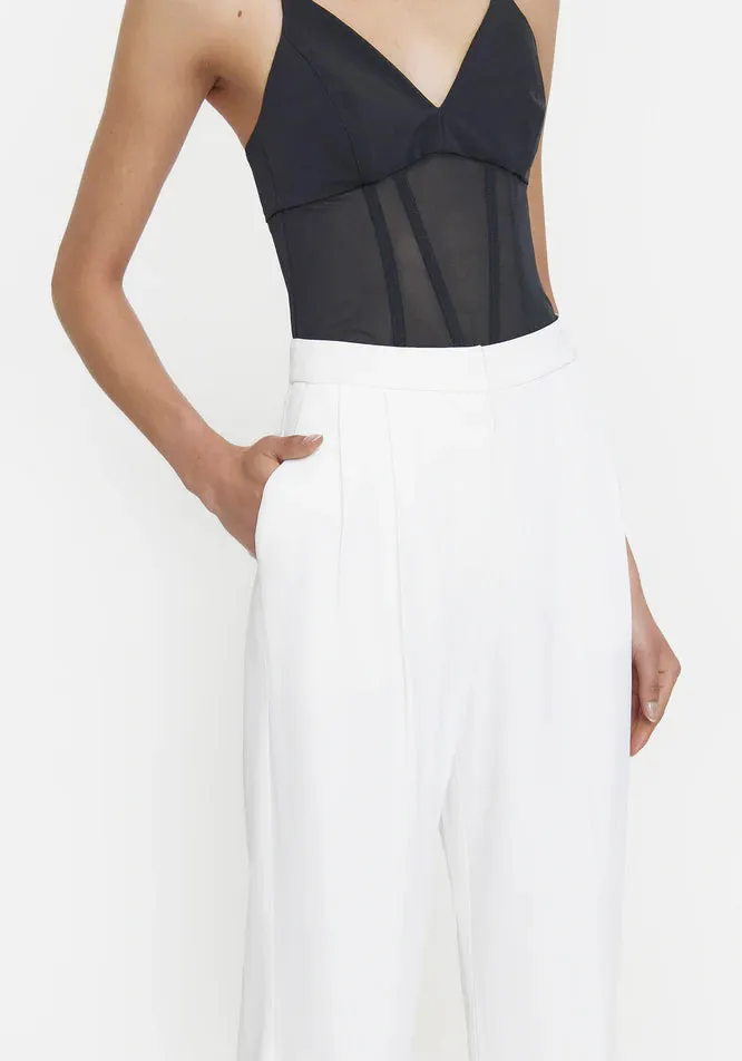 Rolodex Trouser- Ivory