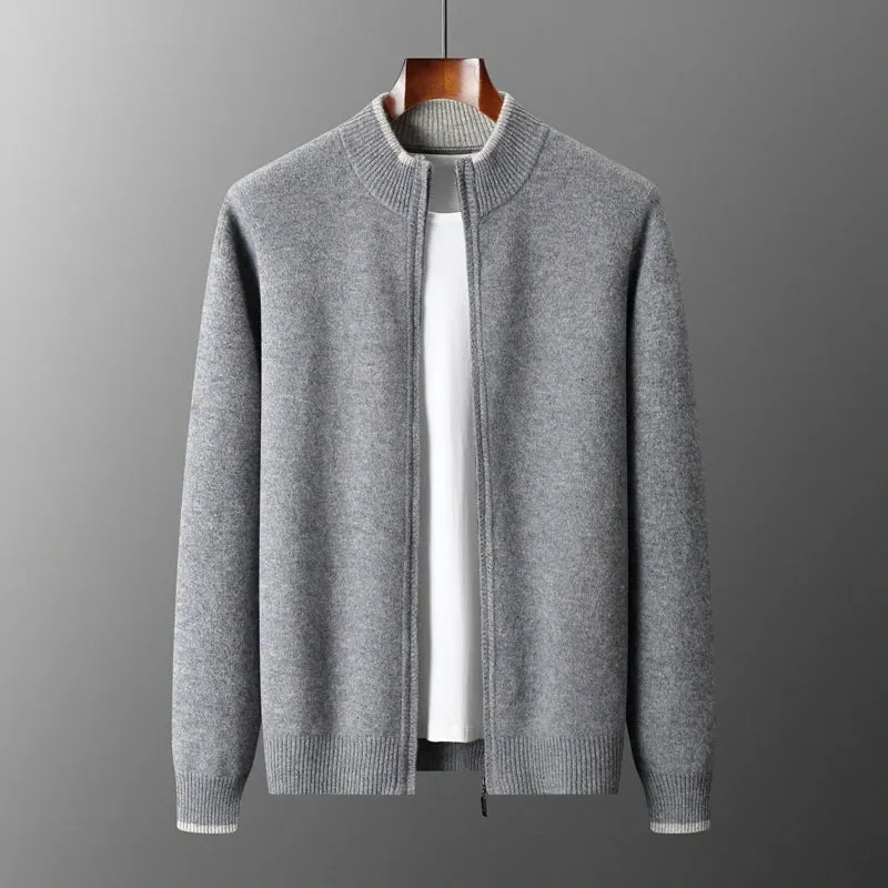 Sandstone Zip-Up Sweater