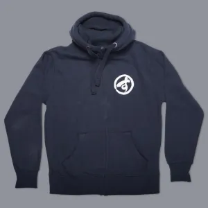 Scramble "Brush Logo" Zip Hoodie - Navy