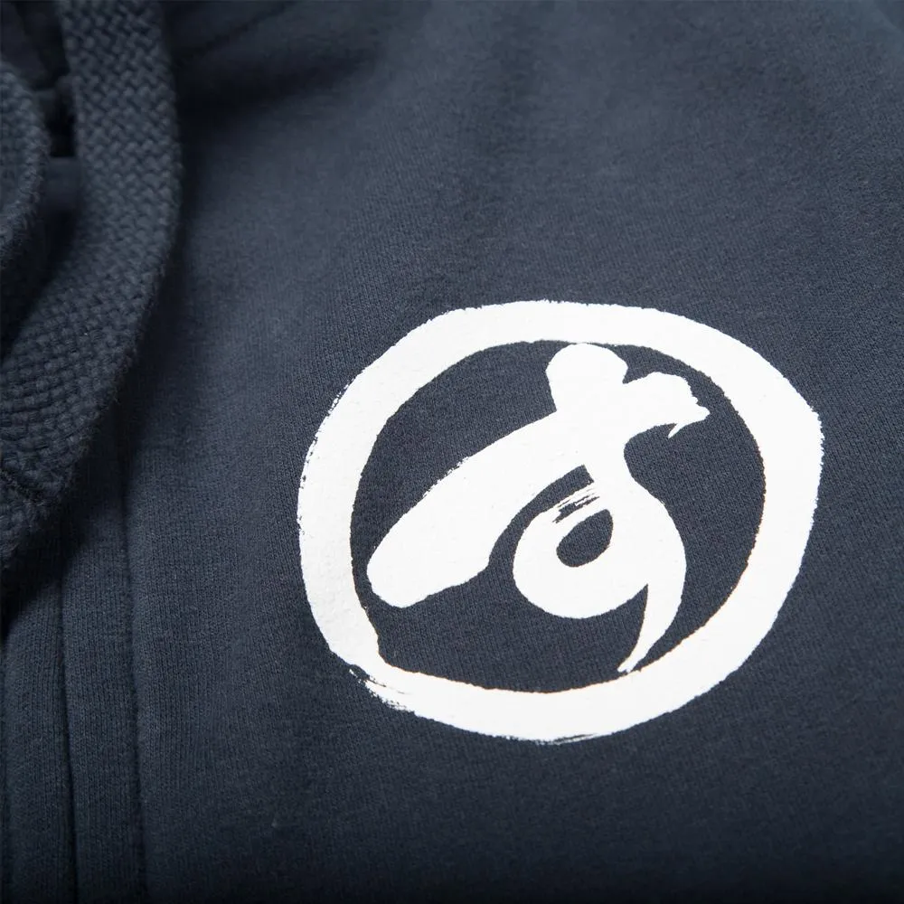 Scramble "Brush Logo" Zip Hoodie - Navy