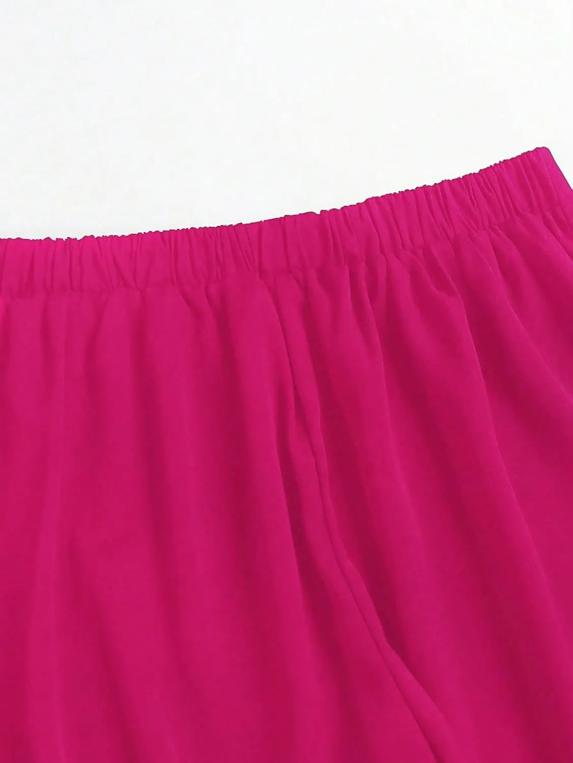 SECOLI 2024 Wide Leg Long Pant for Women Casual Solid Straight Leg Pants
