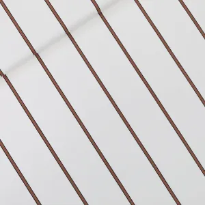See You At Six - Verticals NMN - Cotton Canvas Gabardine Twill - Grayed White
