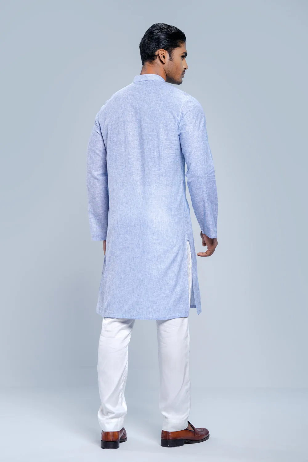 Slim Fit Embroidered Semi-Formal Panjabi