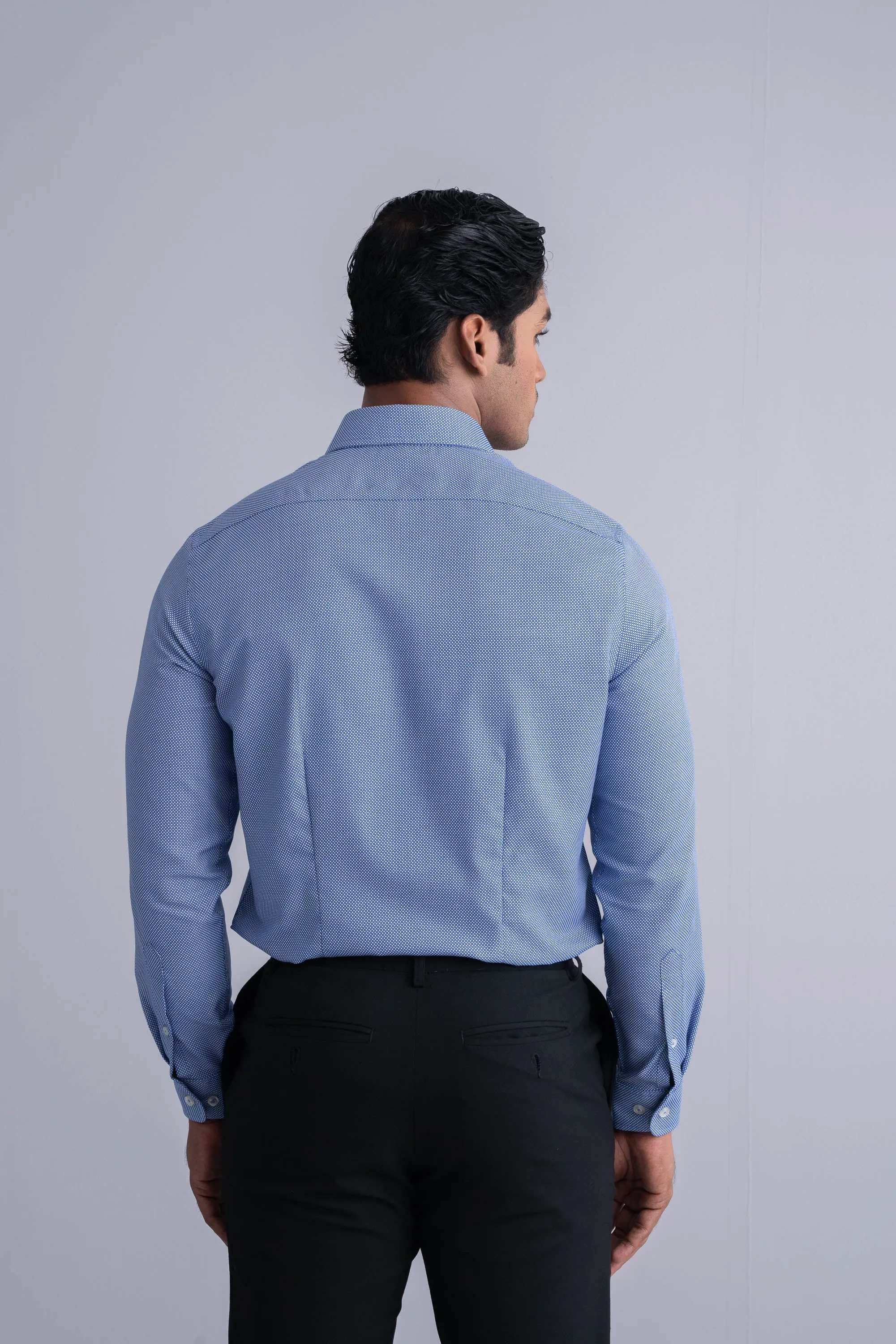 Slim Fit Jacquard Templeton Formal Shirt