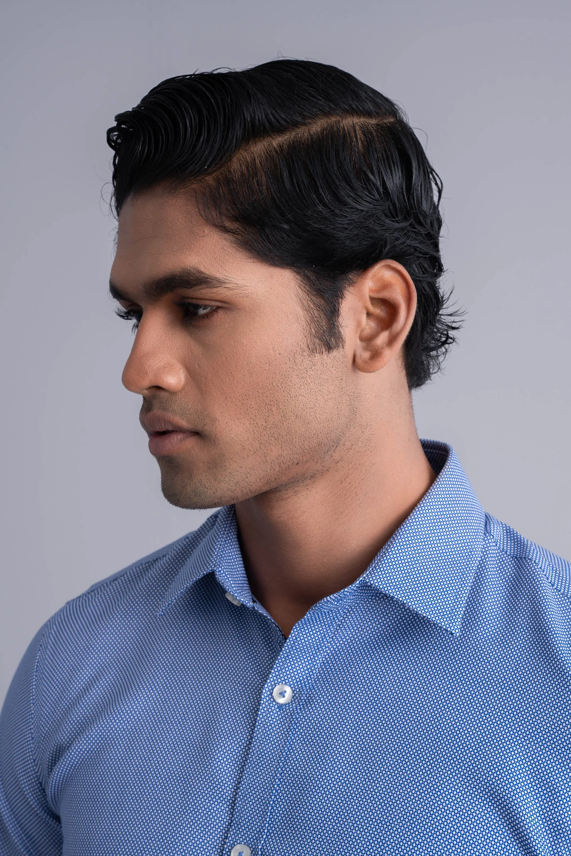 Slim Fit Jacquard Templeton Formal Shirt